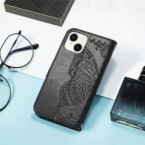 Vista 8 de Funda tipo cartera para iPhone 15, con purpurina de cristal, con soporte para tarjetas, funda de cuero con tapa para teléfono, funda protectora