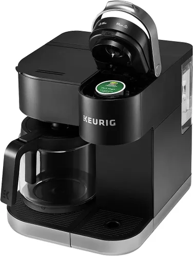 Vista 2 de Keurig K-Duo Single Serve K-Cup Pod & Carafe Coffee Maker, Black & K-Supreme SMART Coffee Maker, MultiStream Technology, Brews 6-12oz Cup Sizes