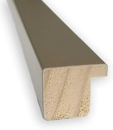 Vista 2 de Amanti Art Espejo de baño gris para sobre el fregadero, espejo rectangular gris arcilla esbelta de 24 x 30 pulgadas, marco de madera contemporánea