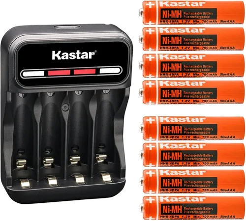 Vista 8 de Kastar CMH4 - Cargador USB inteligente compatible con Panasonic KX-TGP500 KX-TGP550 KX-TGP551 KX-TGP600 KX-TH1211 KX-TH1211B KX-TH1212 KX-TH1212B