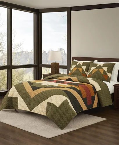 Vista 10 de Pendleton Juego de edredón individual – Juego de edredón de 2 piezas 100% algodón con funda, ropa de cama suave y ligera para cama