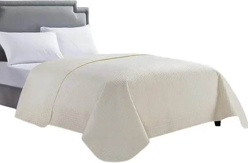 Vista 10 de HollyHOME Colcha de Cama Acolchada Pinsonic Individual Sólida Súper Suave de Lujo a Cuadros Cubrecama Cobertor de Cama, Gris Oscuro, Full/Queen
