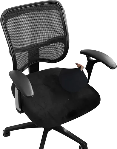 Vista 23 de Forcheer - Funda para asiento de silla de oficina 19x19 pulgadas, estirable impresa, funda pequeña ajustada para silla de escritorio de computadora