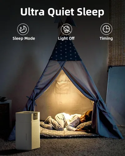 Vista 9 de Purificador de aire para habitación grande del hogar, purificador de aire HEPA VEWIOR para dormitorio cubre hasta 1800ft² con difusor de aceites