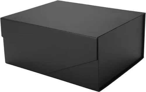 Vista 35 de PACKHOME Caja de regalo grande con tapa de 13.5 x 9 x 4.1 pulgadas, resistente caja de regalo plegable con cierre magnético