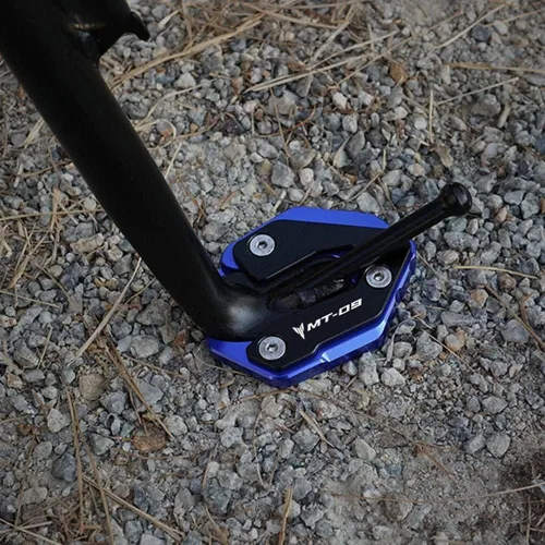 Vista 2 de Para Yamaha MT-09 MT 09 MT09 Tracer 900 Tracer 900 Tracer 900 Soporte lateral de motocicleta Ampliar placa Kickstand Ampliar extensión MT09 2014-2020