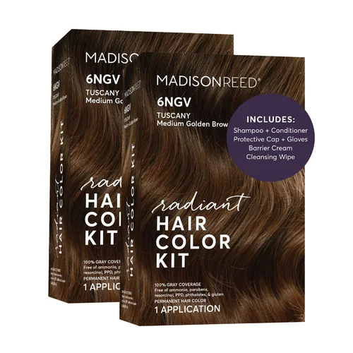 Vista 32 de Madison Reed - Kit de tinte radiante para el cabello, tinte permanente para el cabello, 100 % cobertura de canas, sin amoníaco, negro Parma 2.5NNN