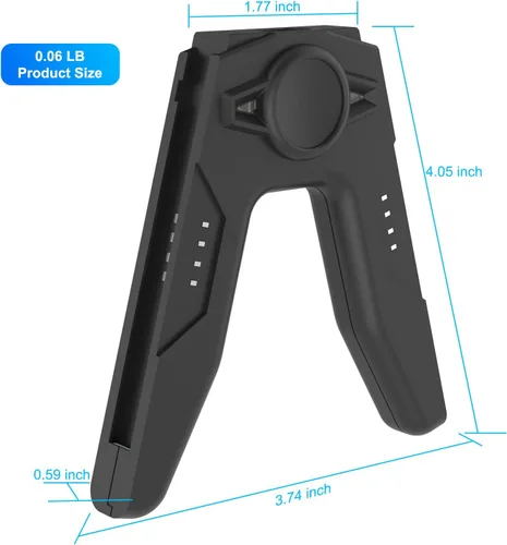 Vista 7 de Agarre de mano de carga para interruptor NS y modelo OLED - Soporte de cargador controlador con indicador para interruptor (negro)