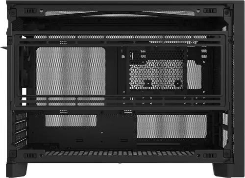 Vista 29 de MONTECH Funda para PC Micro ATX de 22.7 L, chasis modular de malla de alto flujo de aire para construcciones de aire, líquidos o SFF, soporte de TEN