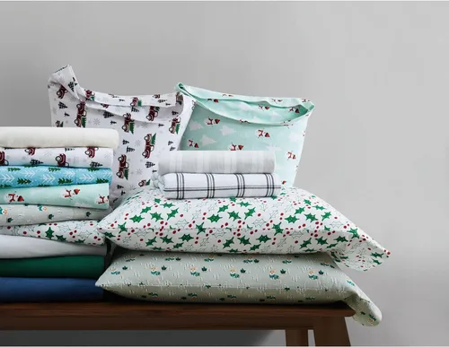 Vista 5 de TRULY SOFT Bristol - Juego de sábanas de franela de algodón múltiple de 3 piezas, diseño a cuadros, para hombres y mujeres, certificado Oeko-TEX