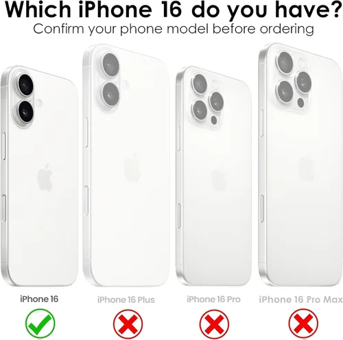 Vista 2 de Funda cruzada con cordón para iPhone 16, manos libres, para el cuello, para la muñeca, correa ajustable y removible, protección contra caídas