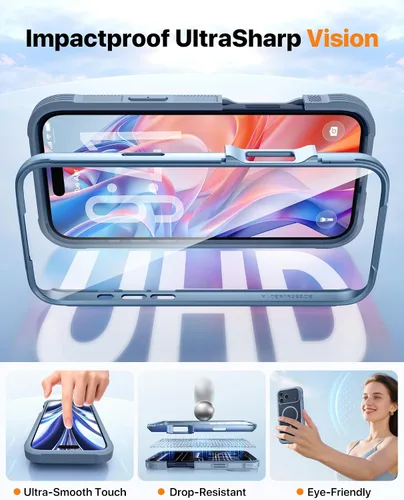Vista 728 de DIACLARA - Funda transparente compatible con iPhone XR 6.1 pulgadas 2018