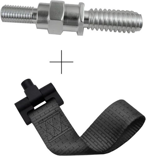 Vista 2 de x xotic tech Correa de remolque negra con adaptador de orificio de remolque compatible con BMW X1 X3 X4 X5 X6 2 3 4 5 Series E36 E46 E90 E91 E92 E93