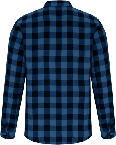 Vista 4 de Men's Plaid Button Down Shirts Long Sleeve Regular Fit Casual Tops Business Casual Outfits with Chest Pocket