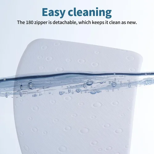 Vista 6 de Colchón de moisés para bebé, 24" x 20.8" x 2" colchón de espuma viscoelástica de gel de doble cara con funda suave transpirable extraíble que se