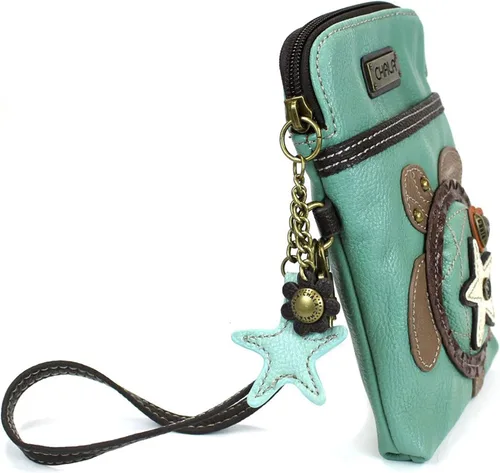 Vista 4 de Chala - Bolsa cruzada de piel sintética multicolor con correa ajustable para teléfono celular