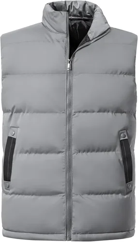 Vista 15 de Chalecos de abrigo para hombre, para invierno, cálido, para exteriores, acolchado, ligero, chaleco