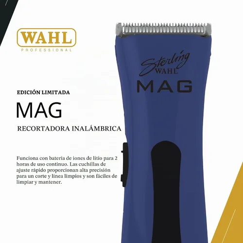 Vista 2 de Wahl Professional Sterling Mag - Batería de iones de litio con motor giratorio inalámbrico Azul medianoche