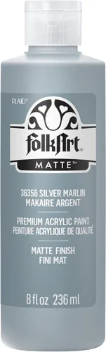 Vista 13 de FolkArt Pintura acrílica para manualidades, acabado mate, gris francés clásico, 8 onzas líquidas
