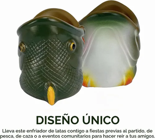 Vista 3 de Funda para latas con doble pared aislante, diseño de pescado, 12 oz Bass