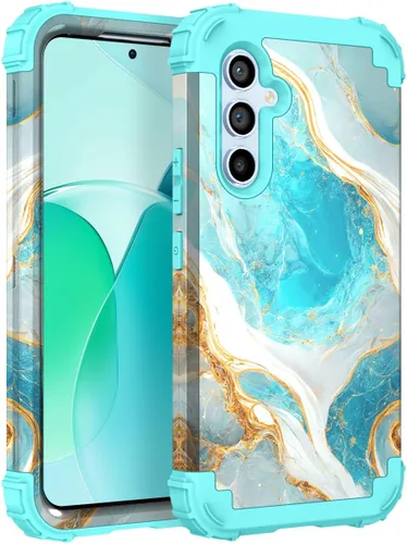 Vista 95 de Hocase Funda para Galaxy A37 5G, protección resistente a prueba de golpes, parachoques de goma de silicona suave+funda protectora híbrida