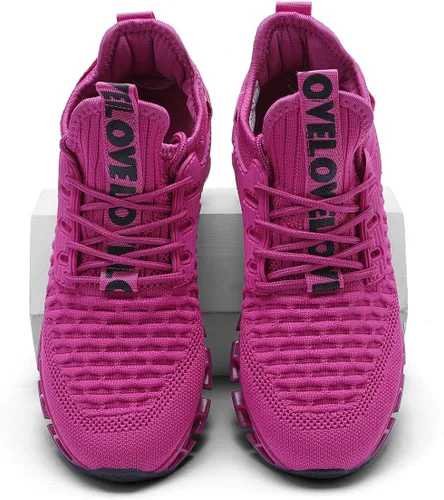 Vista 7 de Vooncosir - Zapatos de correr para mujer, cómodos, a la moda, antideslizantes, para el trabajo, zapato deportivo para caminar, zapatos atléticos