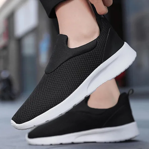 Vista 5 de JWSVBF Tenis para fascitis plantar para mujer, de malla de punto, sandalias para fascitis plantar, zapatos casuales con lazos, unisex, a la moda