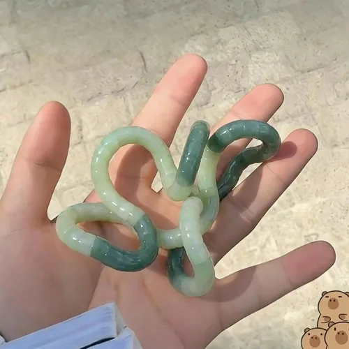 Vista 5 de Pulsera antiestrés con artículos para aliviar la ansiedad – Pulsera natural para aliviar la ansiedad y el estrés, joyería calmante para mujeres