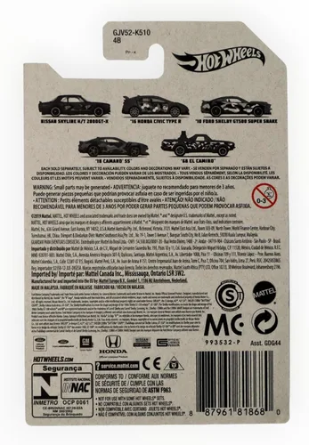 Vista 2 de Hot Wheels 2020 Camouflage Series 1/5 Azul Nissan Skyline H/T 2000GT-X
