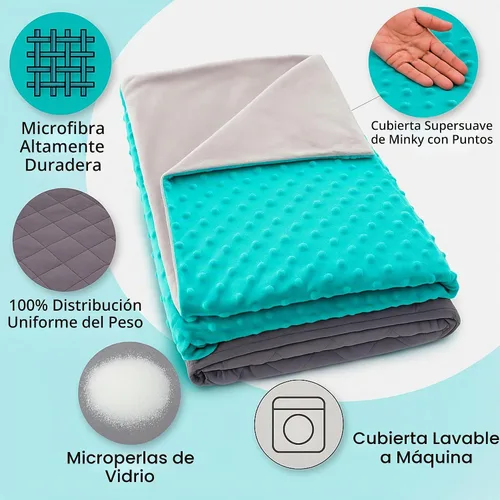 Vista 2 de Hazli - Manta con funda extraíble (48 x 72 pulgadas)