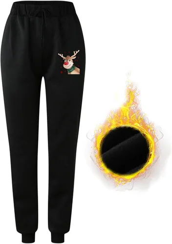 Vista 4 de DUOWEI Conjunto de pantalones casuales de talla grande para mujer, pantalones casuales con estampado degradado, pantalones deportivos casuales