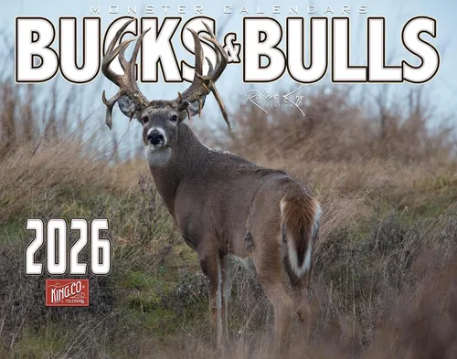 Vista 10 de The KING Company-Monster Calendars - Calendario de pared 2024 de la serie Signature de Monster Bucks & Bulls de 16 meses, tamaño XL, 14 x 22