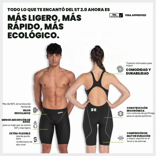 Vista 5 de Arena Girls Junior Traje de Baño de Carrera Powerskin ST Next con Espalda Abierta, Traje de Baño Competitivo de Tecnología de Natación Aguamarina