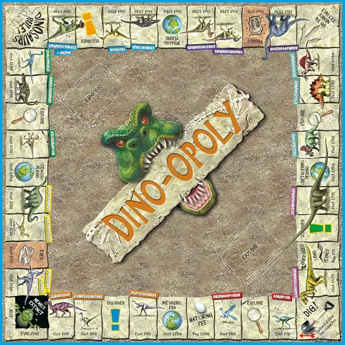 Vista 4 de Tarde para el juego de mesa Sky Dino-Opoly Dinosaur Property Trading