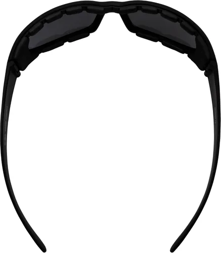 Vista 8 de Global Vision Chicago - Gafas de sol acolchadas para motocicleta, paquete de 2 unidades, montura negra, lentes transparentes y ahumadas, Negro
