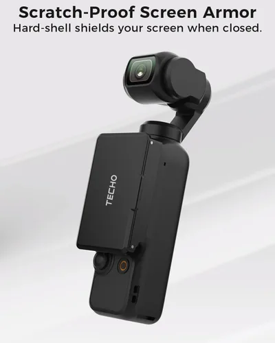 Vista 4 de Funda de Pantalla Plegable con Parasol para Accesorios DJI Osmo Pocket 3, Protector Compacto Anti-Reflejos para Fotografía al Aire Libre, Cubierta