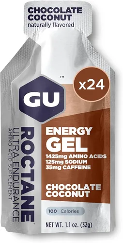 Vista 14 de GU Energy Roctane Ultra Endurance Gel Energizante, Vegano, Sin Gluten, Kosher y Sin Lácteos, Nutrición Deportiva Para Correr, Andar en Bicicleta