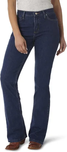 Vista 18 de Wrangler Jeans para mujer Cash de tiro medio con dobladillo ventilado Ultimate Riding espíritu americano
