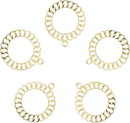 Vista 33 de John Bead Beadwork Findings - Colgante dorado (3 unidades)