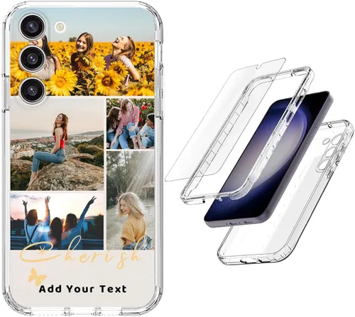 Vista 14 de Funda resistente personalizada para Samsung Galaxy S20 FE [protector de pantalla de vidrio templado] [carcasa de silicona suave] [parachoques de PC]