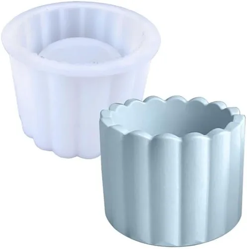 Vista 10 de Molde de silicona para macetas de concreto, molde de silicona para suculentas, molde de fundición de resina para macetas suculentas de bricolaje