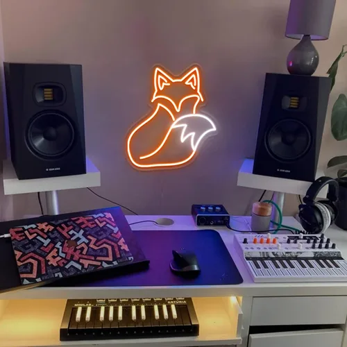 Vista 2 de Letrero de neón japonés personalizado,Decoración de habitación con nombre de jugador,Regalo de cumpleaños,Letrero de nombre Kanatana Kanatana