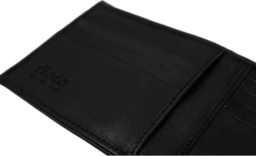 Vista 5 de Floto Firenze - Cartera de piel de cordero italiana para hombre, Negro -, Classic
