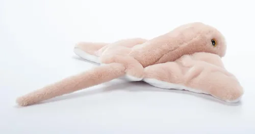Vista 6 de The Petting Zoo Cownose Ray - Peluche de peluche, regalos para niños, animales salvajes del océano Onez, juguete de peluche de rayas de 15 pulgadas