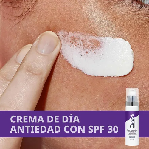 Vista 3 de CeraVe crema de día, renovador cutáneo con factor de protección solar 30, 1.7 onzas.