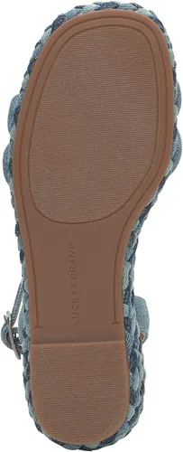Vista 8 de Lucky Brand Naylicia - Sandalia de cuña trenzada para mujer