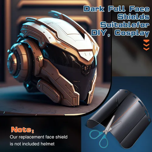 Vista 3 de Paquete de 2 protectores faciales de repuesto compatibles con ERB Negro