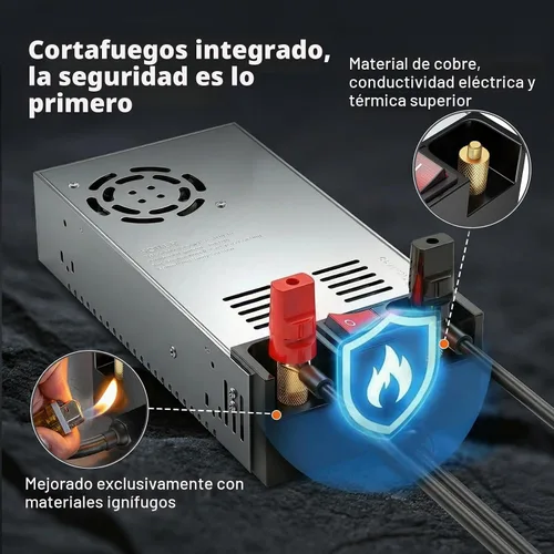 Vista 4 de Anbull SMPS 110V CA a 12V CC Convertidor Fuente de Alimentación Adaptador Interruptor Transformador Máx 50A 600W