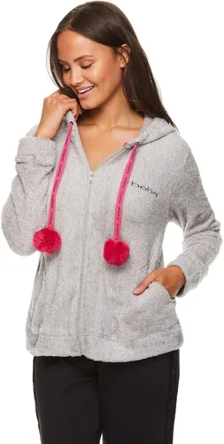 Vista 2 de bebe Sudadera con capucha para mujer con cremallera y dobladillo elástico ultra suave con cordón