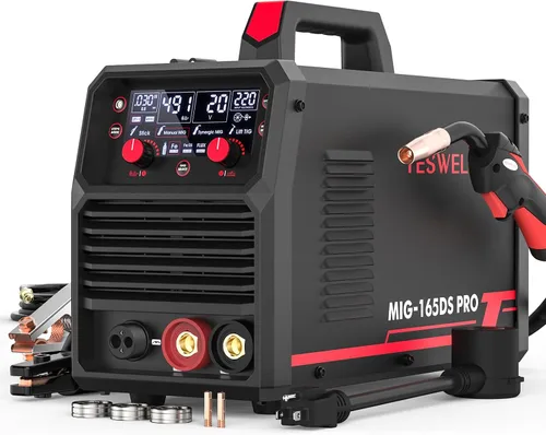 Vista 12 de YESWELDER Soldador MIG 135A, núcleo de flujo de 110 V sin gas MIG/elevación